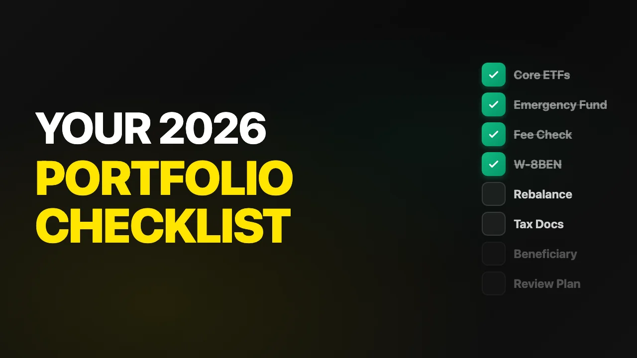 Portfolio checklist 2026